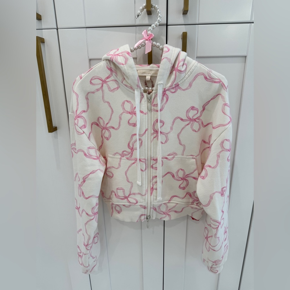 LoveShackFancy Pierra Crop Hoodie